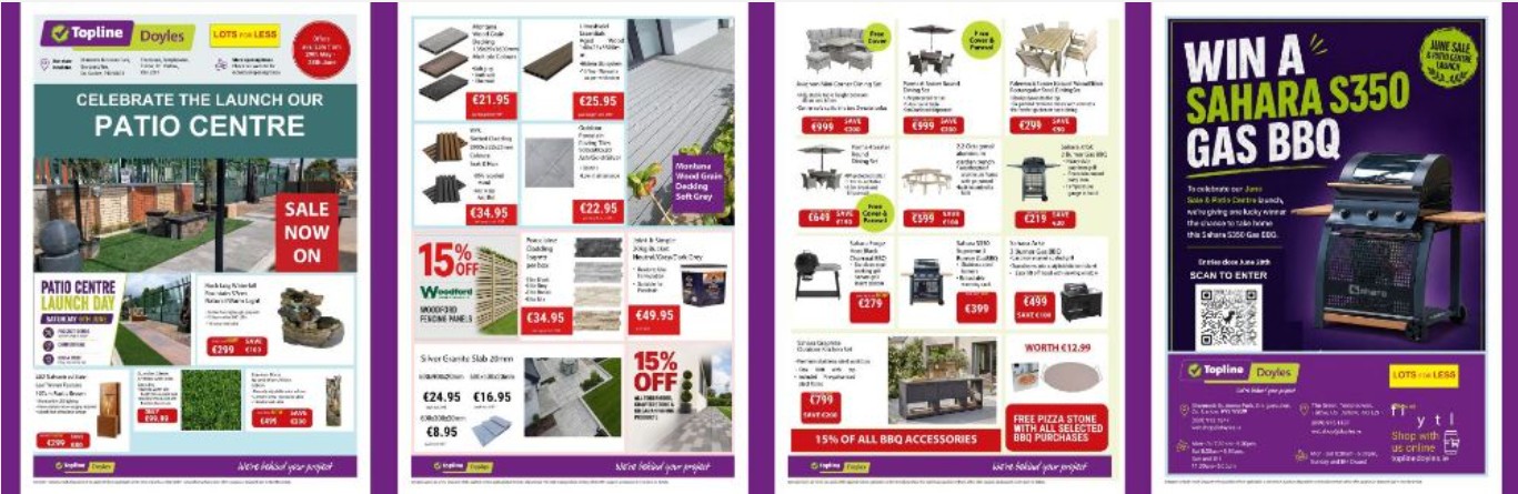 Topline Doyles Outdoor Living Sale